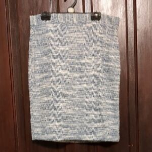 Banana Republic Blue and White Pencil Skirt